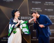 На Аллее звезд в Баку заложена звезда легендарной Нани Брегвадзе с участием Эмина Агаларова (ФОТО)