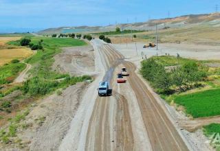 На автодороге Горадиз-Зангилан проводится капитальный ремонт (ФОТО)