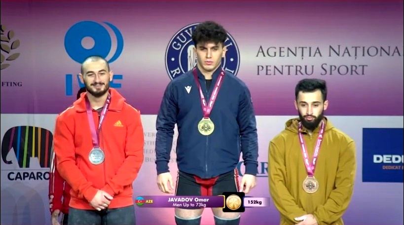 Азербайджанский тяжелоатлет завоевал золотую медаль на первенстве Европы в Румынии