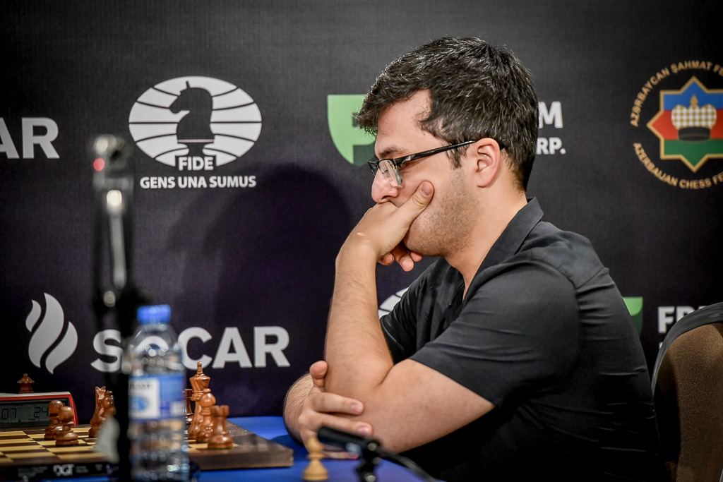 World Chess Cup in Baku Nijat Abbasov beats Fabiano Caruana Trend.Az