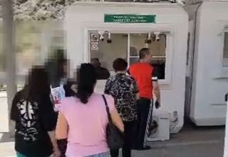 BQXK-ya məxsus avtomobillər Laçın postundan keçib (VİDEO)