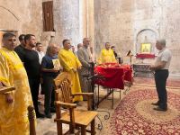 Представители Албано-удинской христианской общины посетили монастырь Худавенг в Кяльбаджаре (ФОТО)