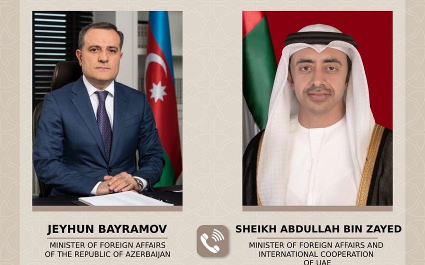 Azerbaijani, UAE FMs discuss regional situation via phone talk