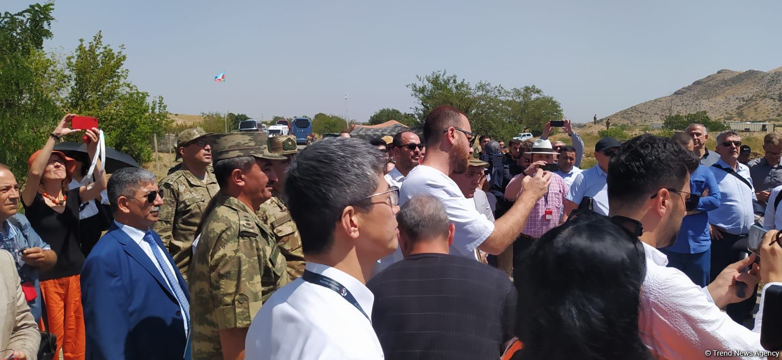 Diplomatik korpus üzvləri Ağdam-Xankəndi yolunda olublar (FOTO)