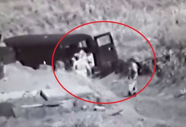Ambulances used by Armenians illegally carry mass weapons in Azerbaijan's Karabakh (VIDEO)