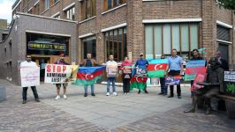 Азербайджанская община в Лондоне провела акцию протеста (ФОТО)
