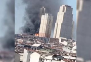 В Стамбуле произошел пожар