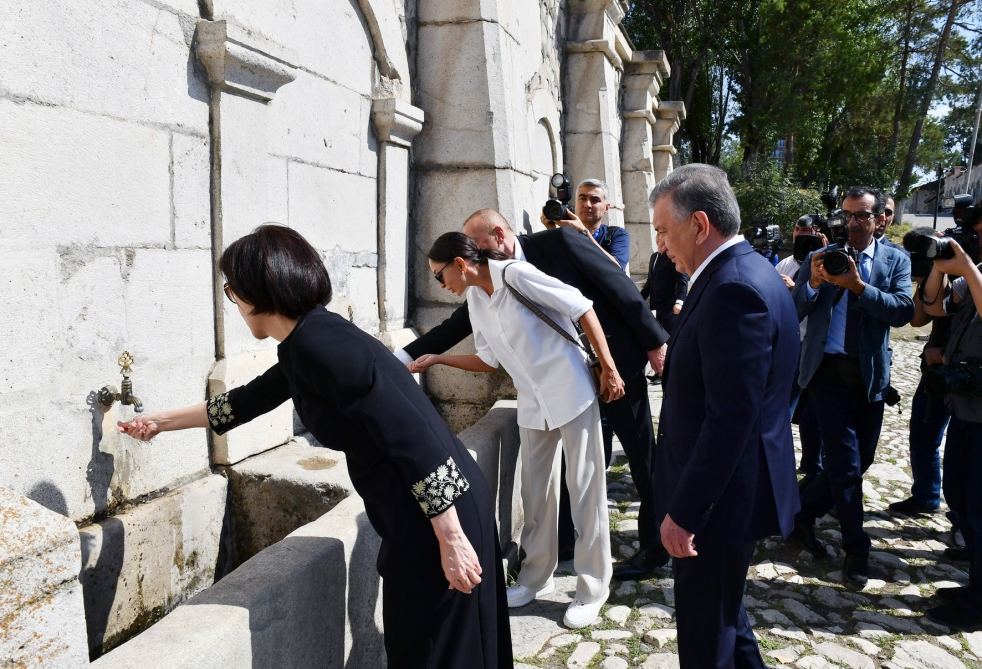 Azərbaycan ilə Özbəkistan prezidentləri və xanımları Şuşaya səfər ediblər (YENİLƏNİB) (FOTO)