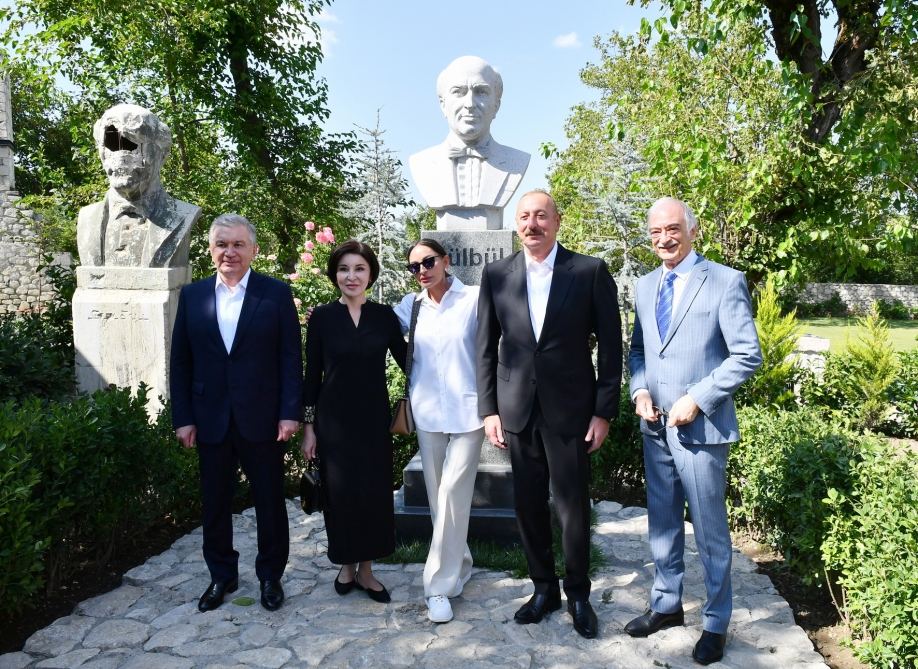 Azərbaycan ilə Özbəkistan prezidentləri və xanımları Şuşaya səfər ediblər (YENİLƏNİB) (FOTO)