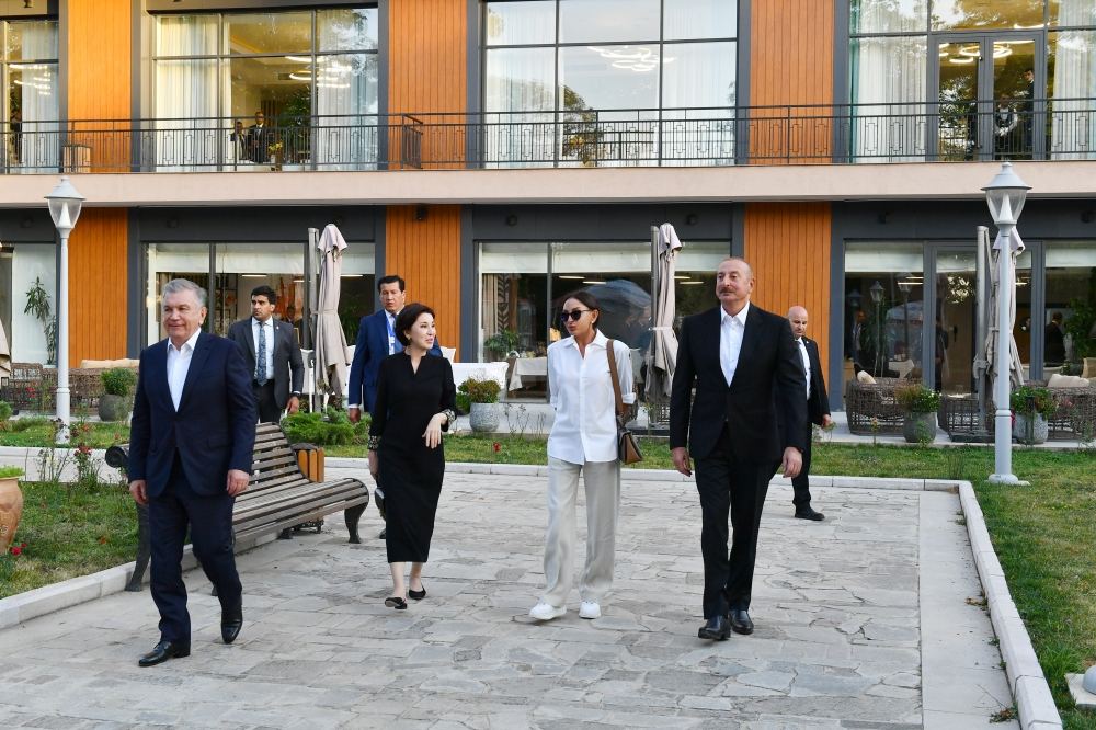 Azərbaycan ilə Özbəkistan prezidentləri və xanımları Şuşaya səfər ediblər (YENİLƏNİB) (FOTO)