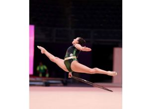 Azərbaycanın bədii gimnastı Paris Olimpiadasına lisenziya qazanıb (FOTO)