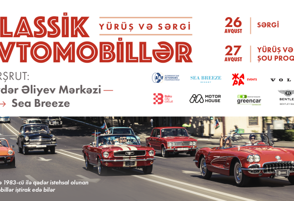 Exhibition of classic cars to be held in Baku this weekend