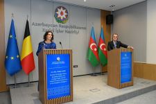 Джейхун Байрамов принял министра иностранных дел Бельгии (ФОТО)