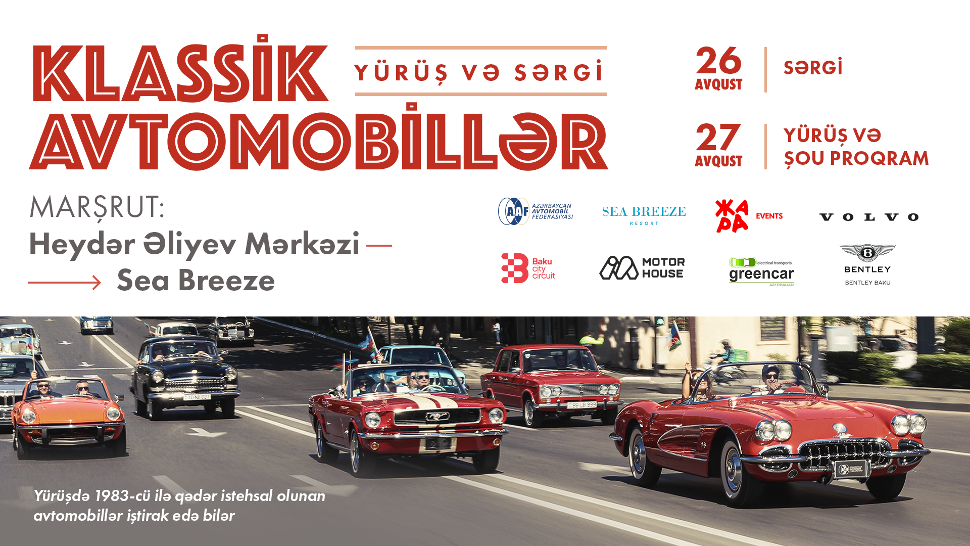 Exhibition of classic cars to be held in Baku this weekend
