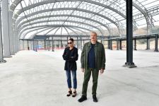 Президент Ильхам Алиев и Первая леди Мехрибан Алиева ознакомились с ходом строительных работ в Лачинском международном аэропорту (ФОТО)