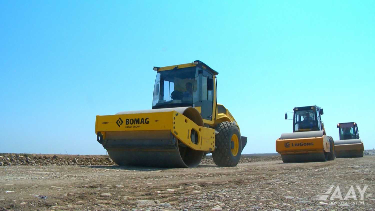 Ağdam-Füzuli avtomobil yolunun inşası sürətlə davam edir - VİDEO