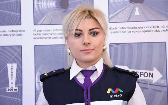 Первая женщина-машинист Бакинского метрополитена освобождена от занимаемой должности