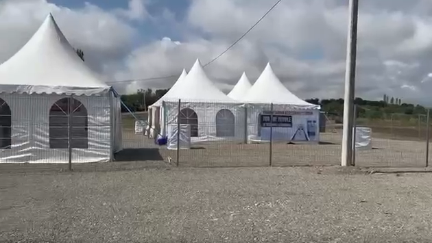Armenian provocateurs set up tents on border with Azerbaijan's Lachin