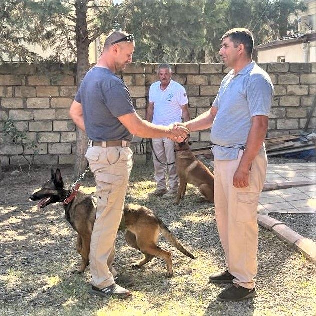 US provides Azerbaijan with five additional sapper dogs (PHOTO)