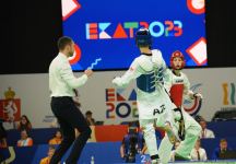 Азербайджанский тхэквондист завоевал "серебро" на соревновании в Екатеринбурге (ФОТО)