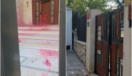 Armenians attack Azerbaijani Embassy building in Lebanon (PHOTO)