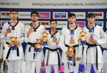 Азербайджанские тхэквондисты завоевали "бронзу" на соревнованиях в Екатеринбурге (ФОТО)