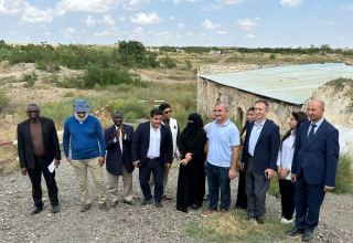Organization of Islamic Cooperation delegation visits destroyed mosque in Fuzuli (PHOTO)