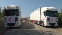 Trucks with flour from Baku stand on Aghdam-Khankendi road for 8 days in a row (PHOTO)