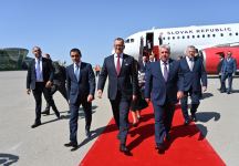 Azerbaijan meets Chairman of Slovak National Council at Heydar Aliyev Int'l Airport (PHOTO)