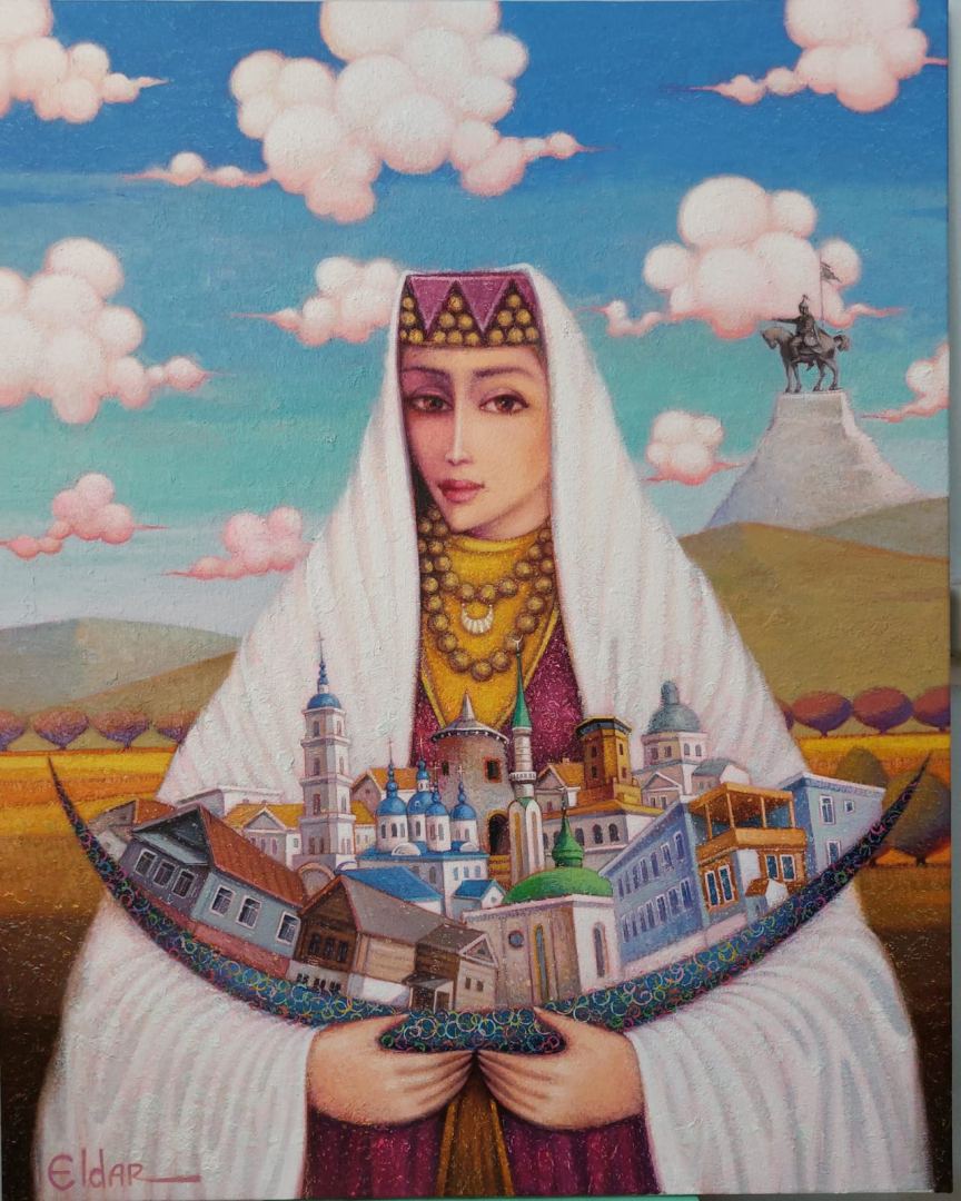 "Елабужское ожерелье" от азербайджанского живописца восхитило Татарстан – интервью (ФОТО)