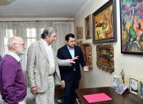 Министр культуры Адиль Керимли встретился с народным художником Тофигом Агабабаевым (ФОТО)