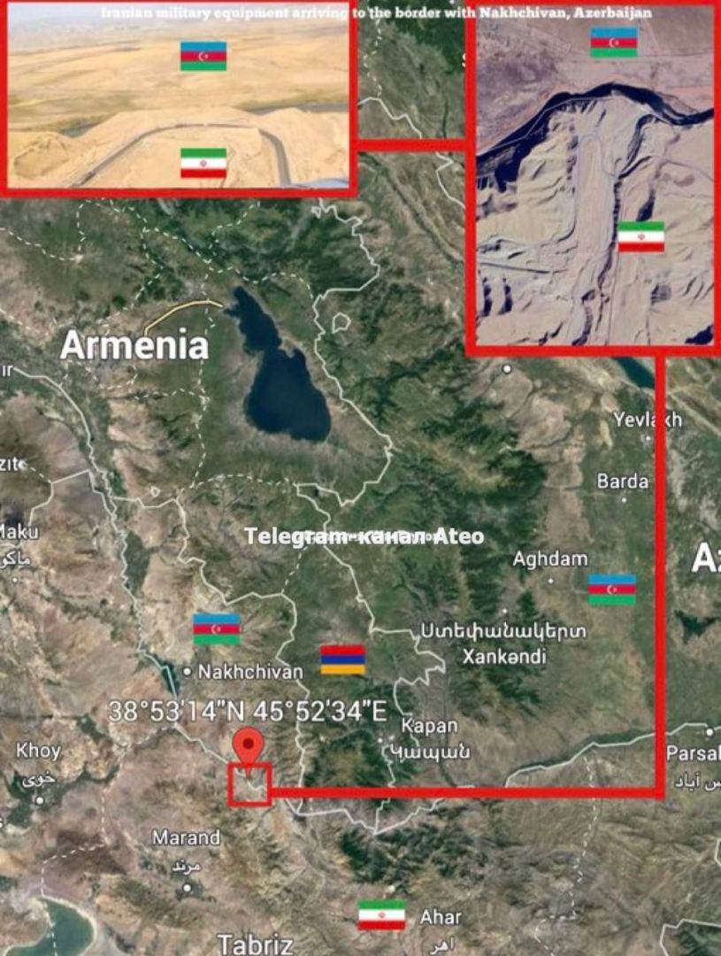 Иран сосредоточивает войска на границе с Азербайджаном (ФОТО/ВИДЕО)