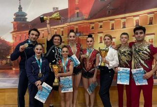 Азербайджанские гимнасты завоевали золотые медали на Международном турнире в Польше
