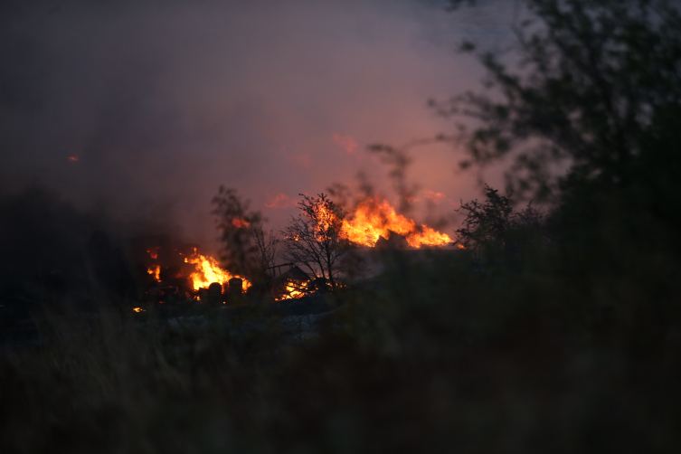 В турецкой провинции Чанаккале вспыхнул лесной пожар