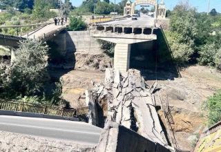 Начался демонтаж моста в Хачмазе