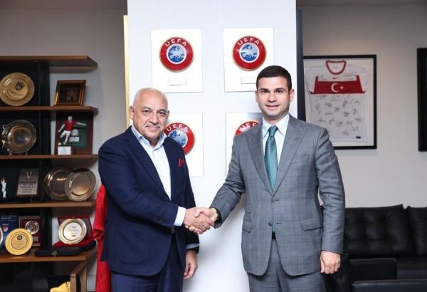 Orxan Məmmədov Türkiyə Futbol Federasiyasının prezidenti ilə görüşüb