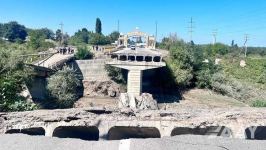На месте обрушившегося моста в Хачмазе построят новый (ФОТО)