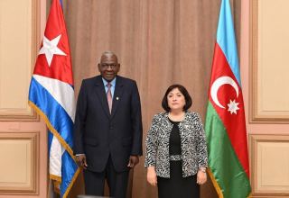 Azerbaijani Parliament speaker meets chairman of National Assembly of People's Power of Cuba (PHOTO)