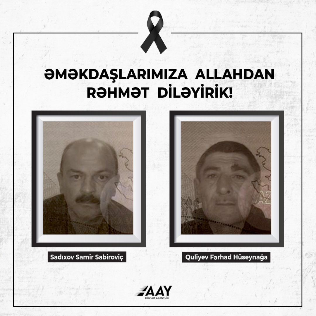 Employees of State Agency of Azerbaijan Automobile Roads who died following terrorist attack in Khojavand (PHOTO)