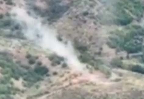 На дороге Кяркиджахан-Халфалы уничтожен пост армянской армии (ВИДЕО)