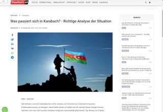 Separatists provoked Azerbaijan for anti-terrorist activities in Karabakh - Das Fazit
