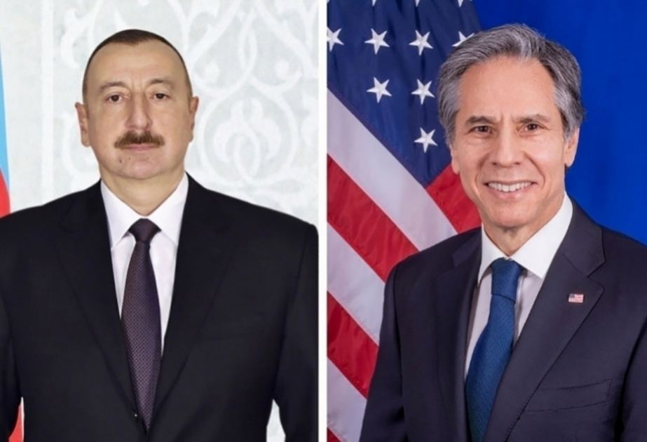 President Ilham Aliyev, US State Secretary hold phone talk