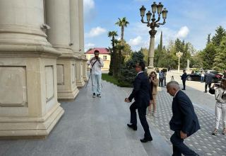 Azerbaijan's rep in talks with Karabakh Armenians arrives in Yevlakh (PHOTO)
