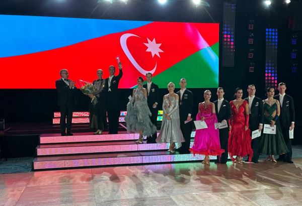 Азербайджанские танцоры стали победителями открытого чемпионата США по бальным танцам