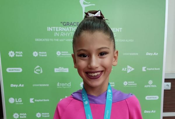Стать призером Международного турнира по художественной гимнастике "Grace of Nature" очень почетно – юная азербайджанская спортсменка