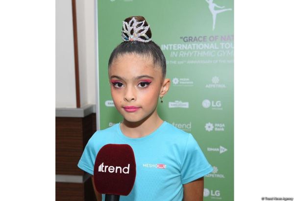 Счастлива выступать на Международном турнире по художественной гимнастике "Grace of Nature" – юная азербайджанская спортсменка