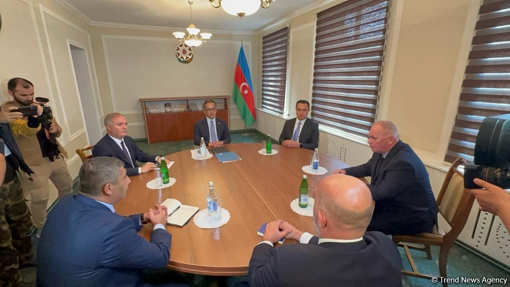 На встрече в Евлахе только один флаг - флаг Азербайджана (ФОТО/ВИДЕО)