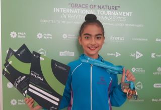 Üç medal yaxşı nəticədir - bədii gimnastika üzrə "Grace of Nature" Beynəlxalq turnirin mükafatçısı