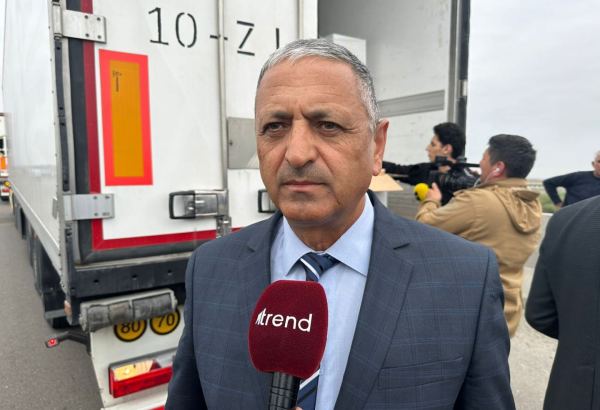Food cargo convoy moving from Aghdam to Khankendi - Azerbaijan's Emergency Ministry