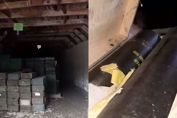Big ammunition depot of Armenian armed groups found in Azerbaijan's Kalbajar (VIDEO)